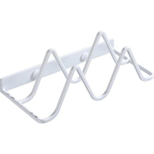 Black/White Bathroom Shelf Space Aluminum Slippers Rack Shoe Rack Toilet Storage Rack