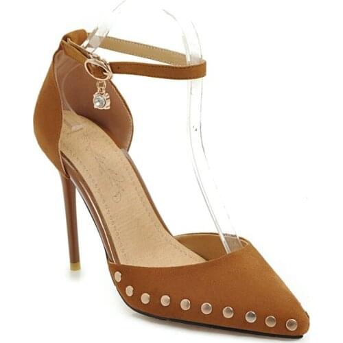 Plus Size Pointed decorative sandals high heels sandals women shoes woman summer ladies