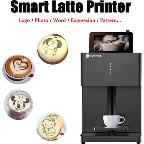 Coffee Printer Automatic 3d Latte Machine One-Touch Operation DIY Printing Photo printer On Food like Cake Bread Coffee