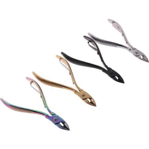 MultiColor Stainless Steel Cuticle Nipper Remover Scissors Finger Care Manicure Nail Clipper Dead Skin Tools