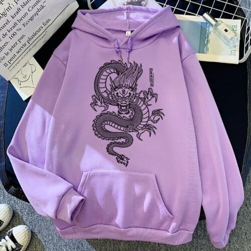 Dragon Hoodies Men Chinese Dragon Print Hoodie Street Daily Casual Hip Hop Streetwear Men Sweatshirt Hoody Oversized Hoodies