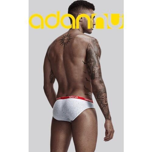 ADANNU Brand Men UNderwear Sexy Men Briefs Cotton Male Panties Cueca Tanga Comfortable Underpants Breathable U Pouch Silp Homme