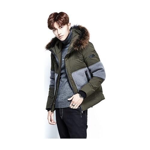 Parka Men Coats Winter Down Jacket Male 2020 Short Thicken Fur Hooded Outwear Warm Casual Veste Homme Basic Tops LX1212