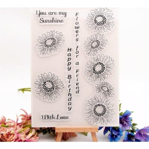 15x21cm Blossom Transparent Seal Clear Stamps Silicone Seal TPR Halloween Christmas Roller stamps DIY Scrapbook Album Card