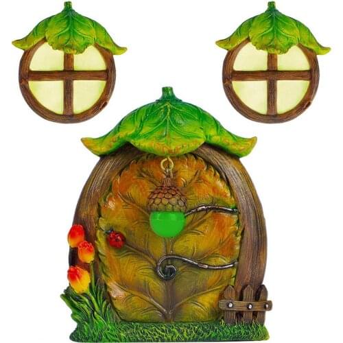 Garden Glow-in-the-dark Doors And Windows Tree Decoration Indoor And Outdoor Resin Household Decoration Resistant To Sunshine