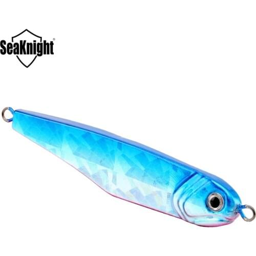SeaKnight SK301 Metal Jig 1PC 30g/40g/50g/60g/80g Jigging Fishing Lure Sinking Spoon Hard Bait 3D Eyes Fishing Tackle