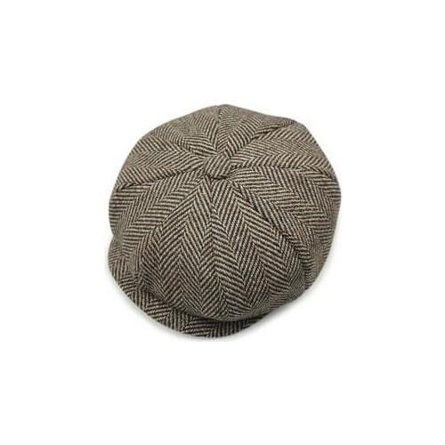 10pcs/lot korean style woman man cotton linen octagonal hat unisex newsboy caps winter octagnal hat solid