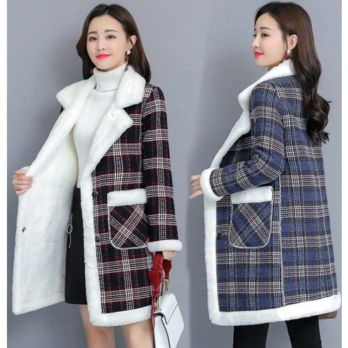 Winter Women High Quality Faux Rabbit Fur Coat Luxury Long Fur Coat Loose Lapel OverCoat Thick Warm Plus Size Female Plush Coats