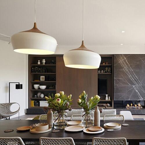 Modern Hanging Pendant Light Living room pendant lights LED Bedside lamp LED E27 light bulb iron lampshade D30cm D35cm