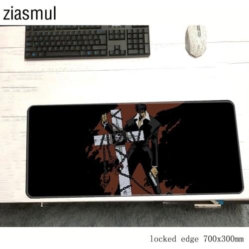 Trigun mouse pad New arrival Computer mat 900x400x3mm gaming mousepad large tapete padmouse keyboard games pc gamer desk