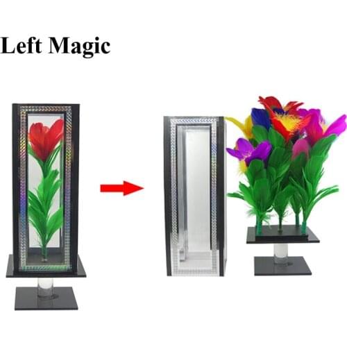 Flower Maker Tube Magic Tricks One Flower To Five For Crystal Tube Clear Magic Appearing Clarity Illusion Mentalism Funny