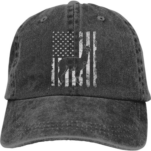Vintage Usa American Flag Llama Patriotic Farmer G Baseball Cap cowboy hat Peaked cap Cowboy Bebop Hats Men and women hats
