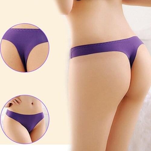 Womens Sexy Seamless Low Rise G-String Briefs Thongs Underwear Knickers Panties Women panties for sex