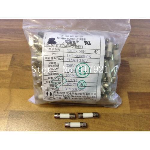 [ZOB] 50CF-150H F15AH250V hollyland ceramic fuse 15A250V 5X20 genuine original --200pcs/lot