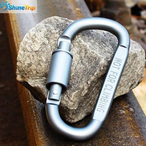 1Pcs aluminum alloy D-type hanging buckle multifunctional backpack carabiner outdoor EDC gadget