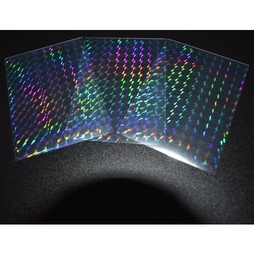 100pcs/lot 65x90mm Grid Master Small Cards Transparent Laser Sleeves Korea Idol Photo Protector Trading Cards Shield Cover
