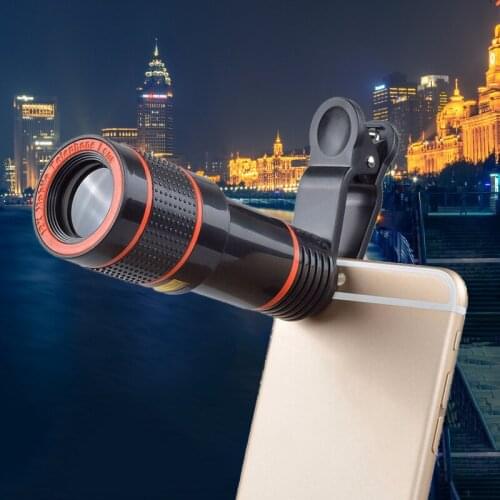 12x Optical Phone Lens Camera Telephoto Zoom Monocular Telescope Lens HD Telephoto Camera Macro Len Kit Mobile Phone Accessories