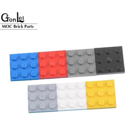 20Pcs/Lot MOC Thin Brick Plate 3x3 Plates Baseplates MOC Building Blocks Bricks Parts DIY Creative Toys Gifts Compatible 11212