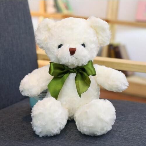 50cm 70cm Ribbon Bow Tie Bear Teddy Brinquedos Stuffed Plush Soft Pillow Doll Toy Christmas Gift