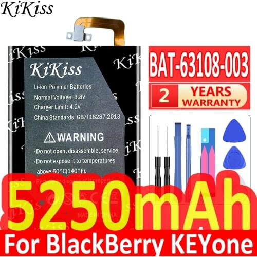 KiKiss 5250mAh Battery High Quality New BAT-63108-003 Battery for BlackBerry KEYone Smartphone