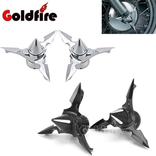 Motorcycle Accessories Spun Blade Spinning Front Axle Cap Nut Cover For Harley Softail Dyna Touring XL XG V Rod VRSC