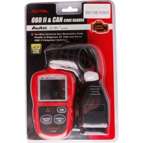 Autel AL319 AutoLink OBDII CAN SCAN TOOL AL319 OBD Auto Diagnostic Scanner For Car After 1996 Year