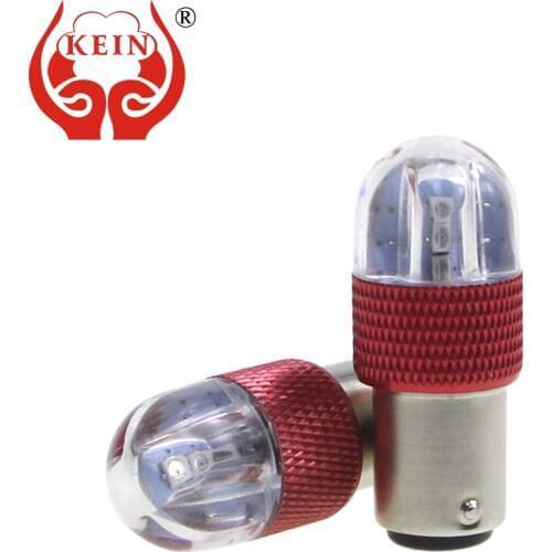 KEIN 2pcs Strobe Flash P21/5W LED 1157 Bay15D AUTO car Bulb 3030 6smd white red Brake Turn Signal Parking Light Signal Lamp 12V