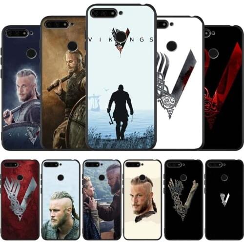 Vikings TV Shows black Silicone Phone Case For honor 30 20 Pro 8 8X 9 10 20 Lite Mate 10 20 30 Lite Pro cover