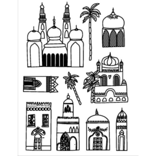 House Transparent Clear Silicone Stamp/Seal for DIY scrapbooking/photo album Decorative clear stamp sheets B0218