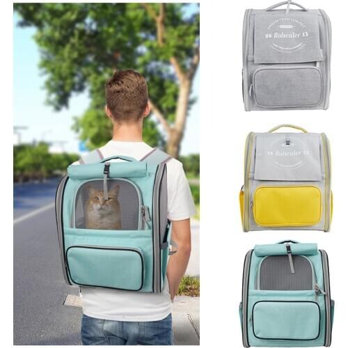 Breathable Pet Bag Comfortable Portable Go Out And Carry Cat Bag Wear-resistant And Durable Foldable Shoulder Pet Backpack