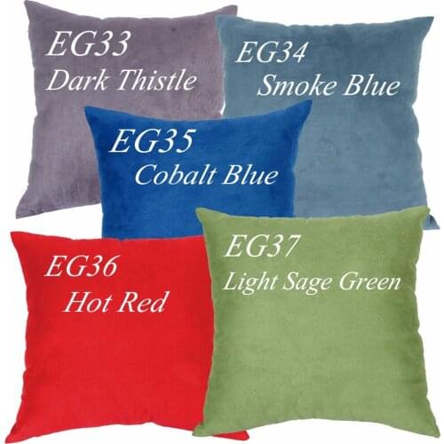EG37 ERG33 EG34 EG35 EG36 Light Sage Green Blue Purple Red Soft Faux Leather Micro Suede Cushion Cover Pillow Case ( custom made