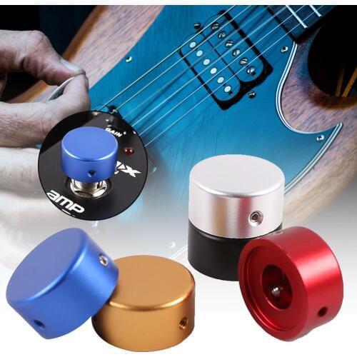 Electric Guitar Effect Pedal Switch Head Foot Nail Aluminum Cap with Wrench