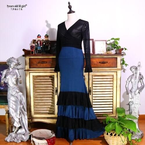 Spanish Dance Dress Flamenco Practice Skirt Flamenco Skirt Wear Women