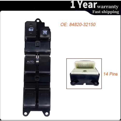 84820-32150 Car accessories Power Window Control Switch Regulator Button For Toyota Tercel Corolla RAV4 4Runner Lexus LX450