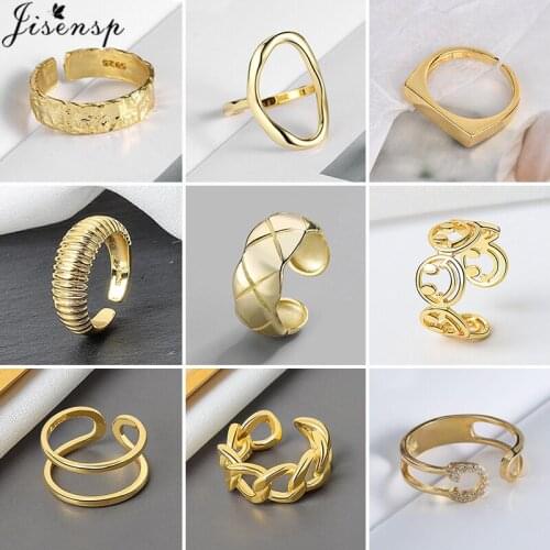 New Irregular Twisted Croissant Rings Punk Threads Geometric Ring Minimalist Jewelry Vintage Chunky Dome Rings Party Accessories