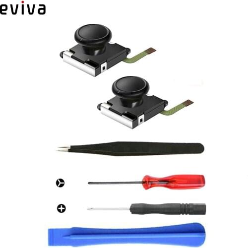 2 Pcs Joystick Caps For Nintend Switch Joy Con Controller Original 3D Analog Joystick Thumb Sticks Sensor With Tool Kit