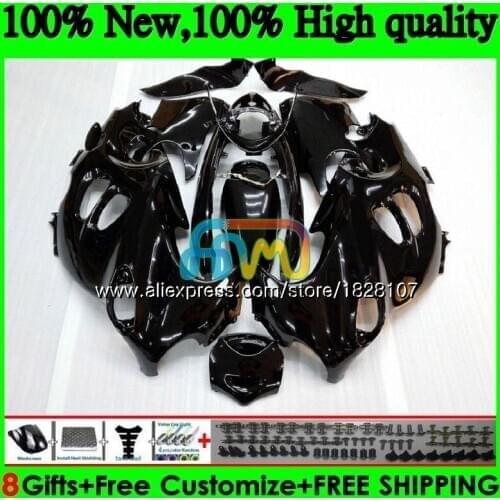 Body For SUZUKI KATANA Gloss black GSXF 600 750 1998 1999 2000 2001 2002 33BS.49 GSX750F GSXF750 GSXF600 98 99 00 01 02 Fairing