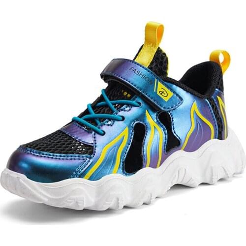 2021 Summer New Boys Net Shoes Running Shoes Hole Shoes Lightweight Soft Sole Girls Shoes