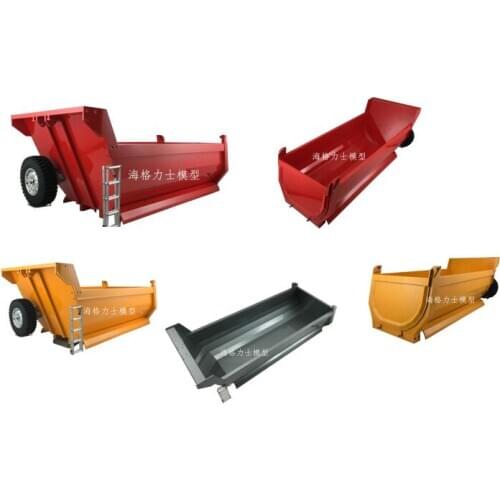 Metal Container U type goods Cargo bucket For Benz 1851 Tractor 1/14 scale rc Tamiya Trailer Truck ass R470 R620 MAN TGX