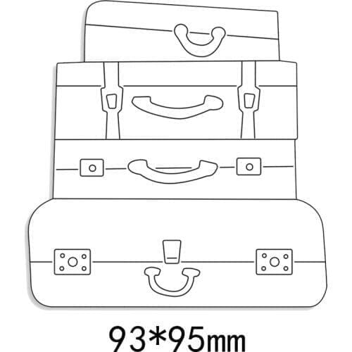 93*95mm Hand luggage new Metal Cutting Dies for decoration card DIY Scrapbooking stencil Paper Craft Album template Dies