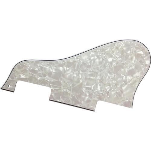 Pleroo Custom Guitar Parts - For ES 335 Jazz Archtop Guitar Pickguard Scratch Plate, 4 Ply White Pearl