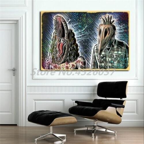 Tim Burton Beetlejuice HD Wall Art Canvas Poster And Print Canvas Painting Decorative Picture For Office Living Room Home Decor