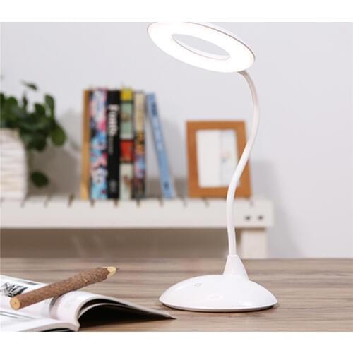 Smart Desk Table Lamp High Capacity LED Book Light Reading Eye-Care Lamparas De Mesa Rechargeable Battery Touch Sensor Light
