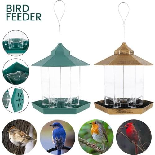 Hanging Wild Bird Seed Feeder Bird Feeding Tool Garden Paddock Outdoor Decoration Pet Supplies Bird Tableware Bird Feeder