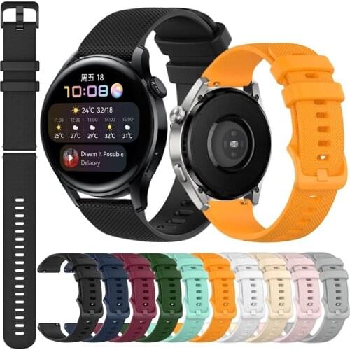 Smart watch Silicone bracelets 22 20mm Strap For Huawei Watch 3/3 Pro relogios Replacement Sport Bracelet Wristband Accessories