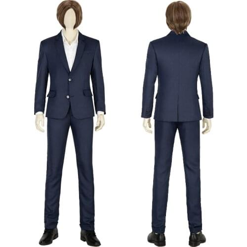 Resident Infinite Darkness Cosplay Costume Leader Man Leon Suit Halloween Party Outfit Full Props With Wig Shoes