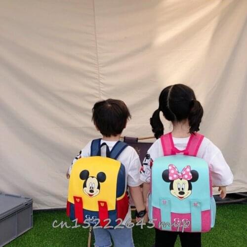 Mickey Mouse Student Backpack Children School Bags for Boys Girls School Backpacks kids Schoolbag Kids Satchel Knapsack Mochila