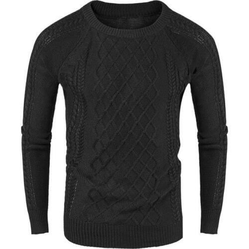 Sweaters 2018 New Brand Fashion Men Chunky Cable Warm Knit Pullover Jumper Thick Worm Winter Sweater
