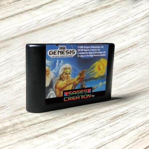 Shadow Blasters - USA Label Flashkit MD Electroless Gold PCB Card for Sega Genesis Megadrive Video Game Console