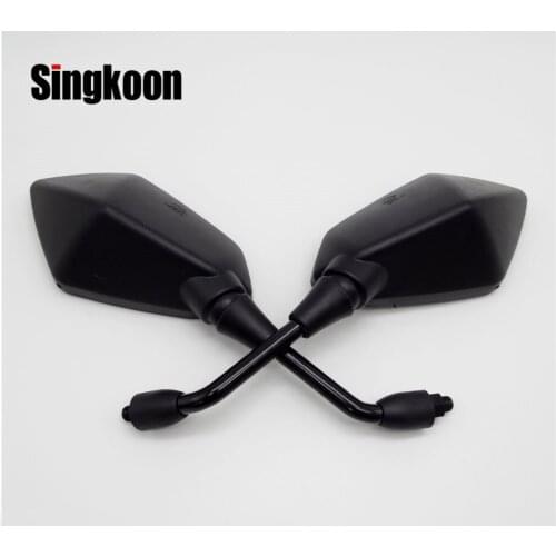 Universal 10mm Motorcycle Rearview Mirrors Black Scooter Moto Side Mirrors FOR kawasaki versys 650 benelli tnt 125 yamaha FZ6